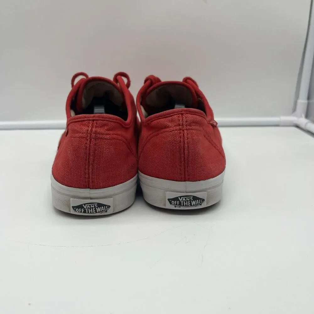 Vans Off The Wall Red Canvas Classic Skateboard Shoes Men's 9 Women's 10.5 TB4R